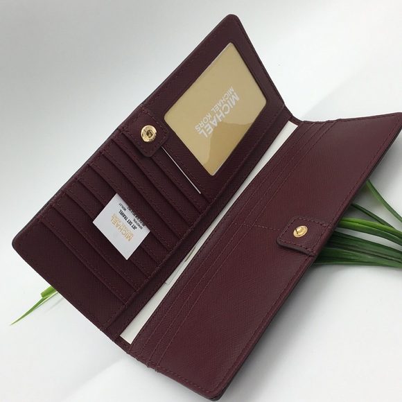 Michael Kors Jet Set Flat Slim Bifold Wallet Merlo - Picture 5 of 8